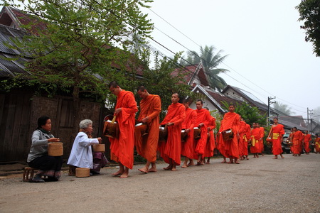 Quete matinale_Luang-Prabang450